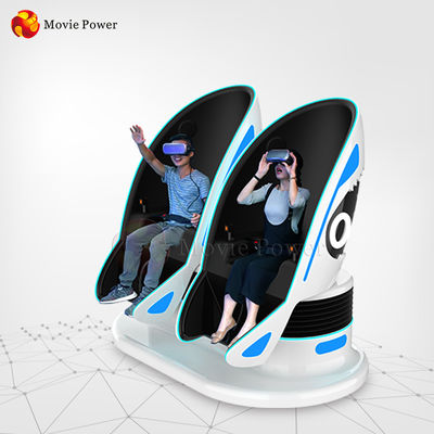 Dois equipamento opcional do cinema do jogo VR 9d da realidade virtual dos assentos