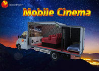Caminhão do cinema/simulador móveis flexíveis da cabine 5D com tela do metal