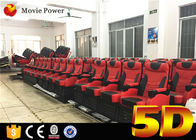 200 cinema da grande escala 4D do DOF do sistema elétrico 3 dos assentos com efeitos da chuva e as cadeiras moventes