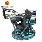 Plataforma hidráulica do movimento da máquina de jogo 6dof do simulador das corridas de carros 4d que conduz o simulador