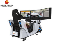Máquina de jogo do carro que compete o apoio Multyplayers do simulador do carro da cabina do piloto do simulador