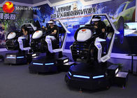 Carro de competência engraçado 9D para múltiplos jogadores da arcada Vr que conduz o simulador para o shopping