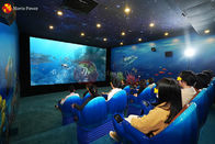 Cadeira dinâmica do teatro do cinema do tema 4d 5d do oceano da cadeira do cinema do filme da fonte do poder do filme 400㎡
