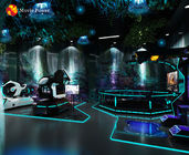 Simulador da motocicleta da realidade virtual dos jogos 9d do parque de diversões