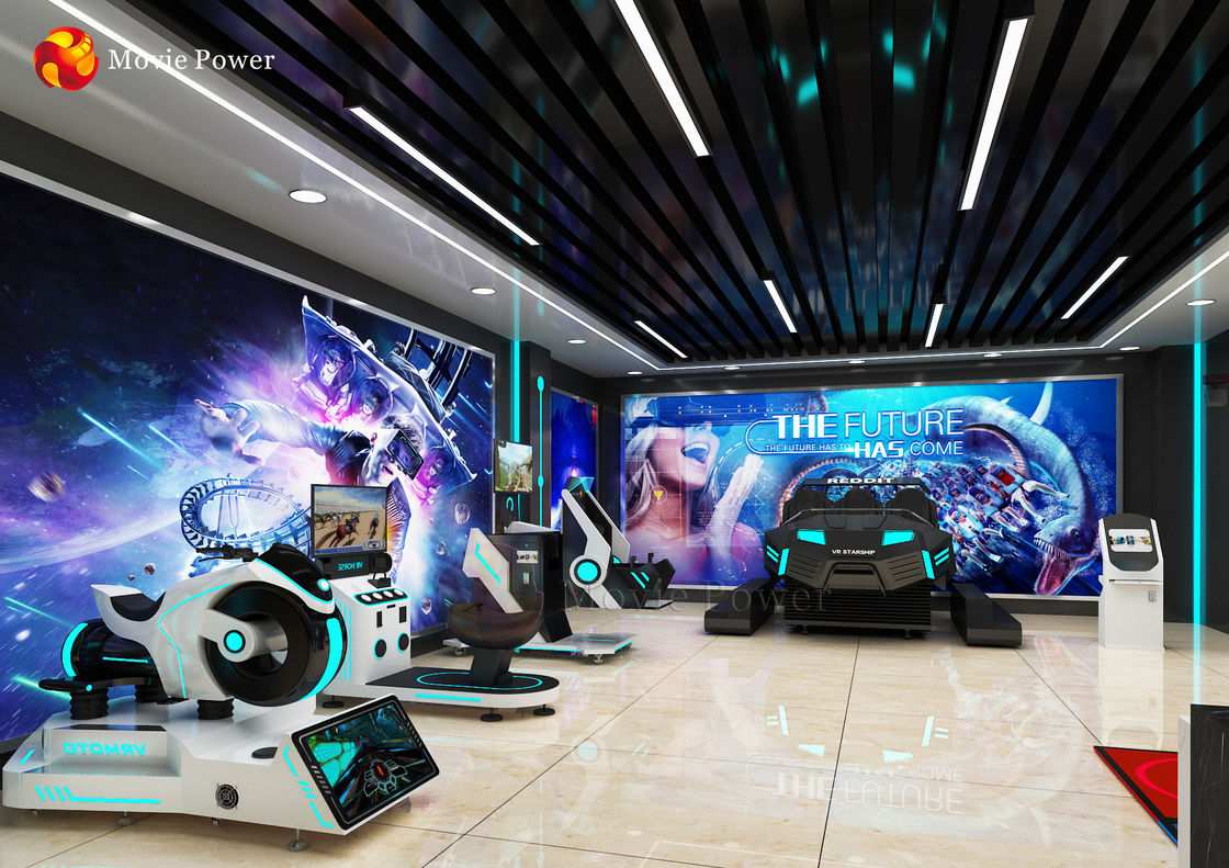 Máquina de jogo interativa da realidade 9d virtual da zona interna do simulador dos jogos