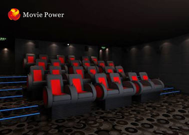 Sistema extraordinário do cinema do som 4D com as cadeiras pretas da vibração