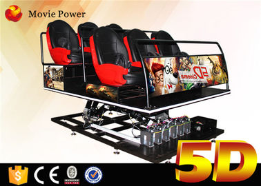 Cinema da máquina de jogo 5D do simulador do cinema de Seat 6Dof 5D do movimento do cinema do equipamento 5d do parque temático