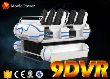 Os filmes exclusivos/a família 6 cinema dos jogos 9D VR assentam a fibra de vidro da cadeira do movimento 6DOF
