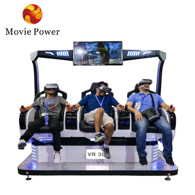 3 lugares Simulador de Realidade Virtual Moeda Operada Máquina de Jogo 5D Cadeiras de Cinema 9D