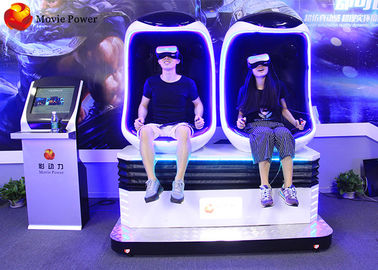 simulador dado forma da cadeira do movimento VR do grau do simulador da realidade 9D virtual 360 ovo bonde