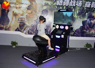 Simulador fresco da corrida de cavalos dos vidros VR de único Seat HTV VIVE do movimento que dispara no cinema da realidade virtual