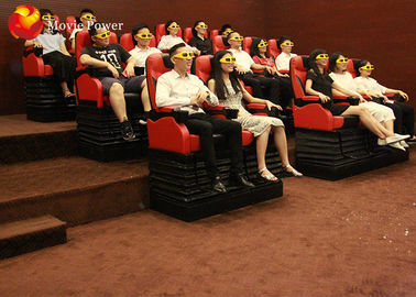 assentos interessantes do movimento dos temas dos passeios de emoção do cinema 4D no mercado de Dubai