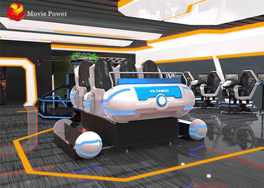 O equipamento 6 do parque de diversões assenta o simulador interno do jogo da experiência da realidade virtual do cinema 9d