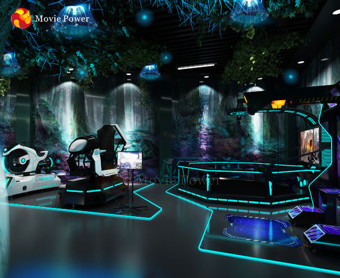 Simulador da motocicleta da realidade virtual dos jogos 9d do parque de diversões