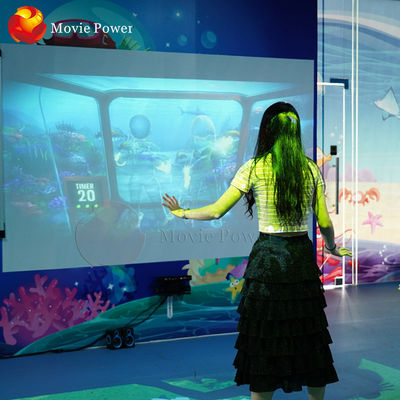 Sistema interativo do jogo das crianças do assoalho do holograma 3d do entretenimento do parque de diversões