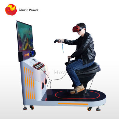 Simulação de competência do jogo a fichas da experiência do cavalo 9d do simulador da realidade virtual dos jogos VR