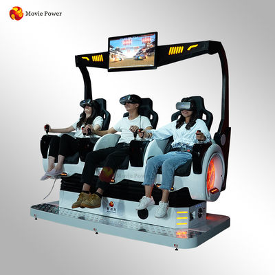 3 cadeira do cinema dos assentos 360° 9D VR que dispara em jogos interativos para o shopping