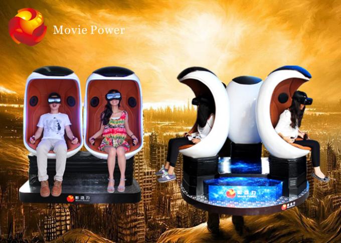 3 cabine do cinema da realidade virtual 9D VR de Seat 360 para a montanha russa 1