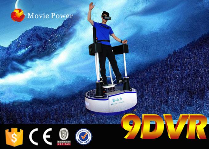 A plataforma elétrica levanta-se vidros do QG VR do simulador do cinema da realidade 9D virtual 0