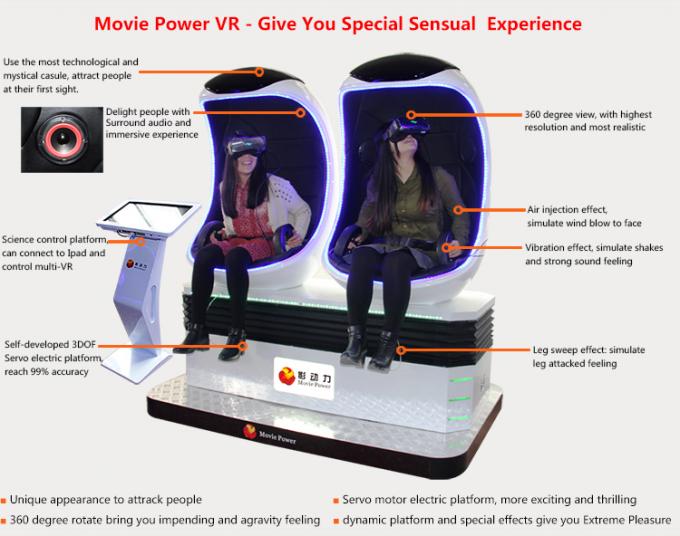 Encerre o simulador elétrico do projeto 220V 9D VR um filme de 360 graus e jogo interativo 0