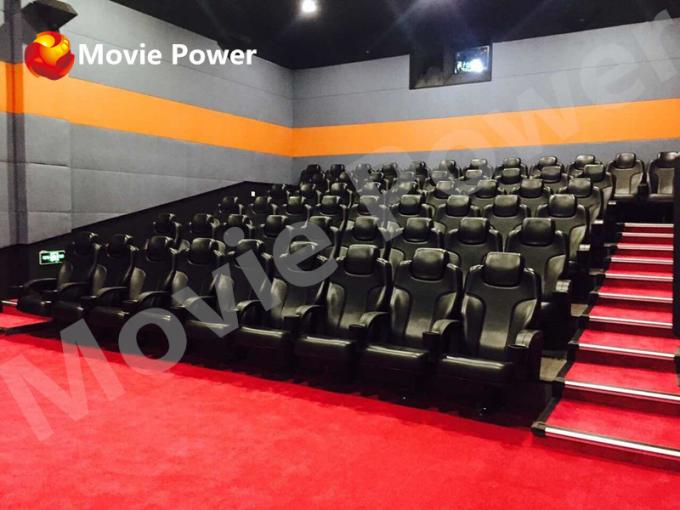 A sala luxuosa do teatro da fibra de vidro preside o grande projeto do cinema do filme de 3D 4D 5D 9D 0