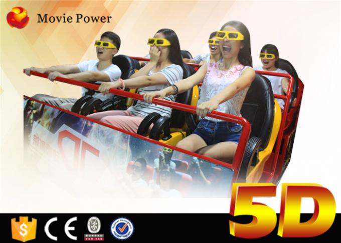 Cinema da máquina de jogo 5D do simulador do cinema de Seat 6Dof 5D do movimento do cinema do equipamento 5d do parque temático 0