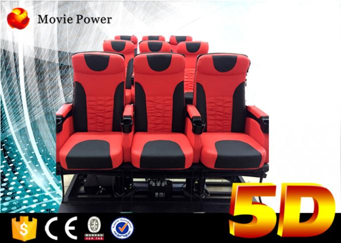 24 cinemas 5D do teatro dinâmico dos assentos grandes com plataforma elétrica do movimento 0