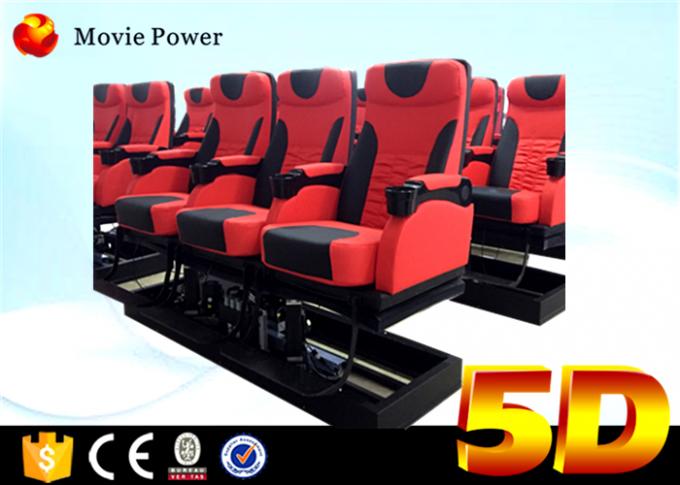 3 Dof bondes/cinema hidráulico do simulador do equipamento 5D do cinema 5D com cadeira do movimento 0