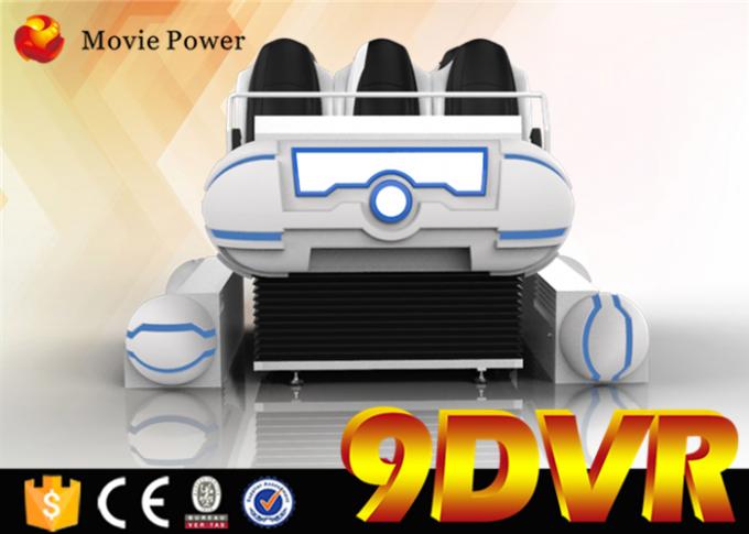 A família 6 assenta o sistema bonde do cinema do cinema de 9D VR com efeitos especiais do vento 0