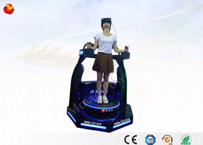 360 plataforma ereta de um jogador do simulador do cinema 9D da rotação 9D VR do grau 0