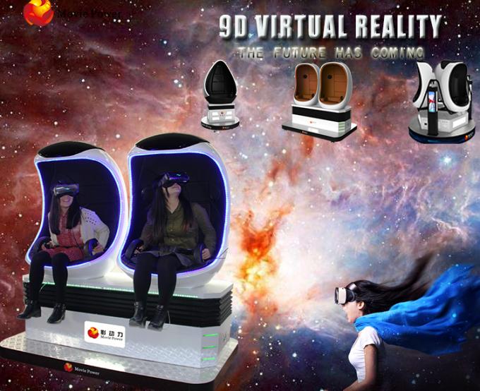Os filmes do movimento de VR Egg o cinema interno da realidade virtual do parque de diversões 9D do simulador 9D 0