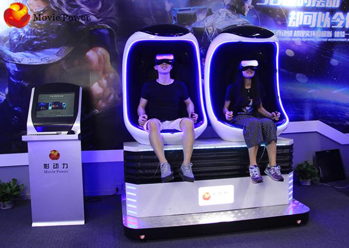 Cinema da máquina de jogo 9D do parque de diversões VR 360 graus com mais de 30 o ovo do vr dos filmes 9d 0