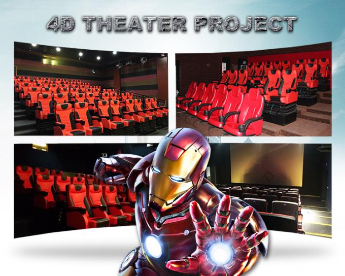 A maioria de assentos emocionantes do movimento da emoção do cinema da montanha russa 4D com sistema bonde 0