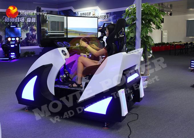Dispositivos de condução interativos do jogo da realidade virtual do simulador da raça de carro do jogo F1 0