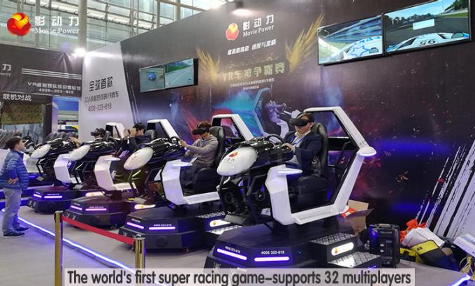 Máquina de jogo completa interativa do carro da rotação F1 de Vr da realidade virtual do simulador 1080P Hd do jogo 9D 1