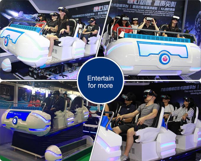 Cinema do projeto 9D VR da nave espacial com seis plataformas do DOF dos assentos 6 para o shopping 0