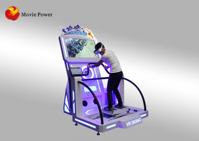 Simulador interno da realidade virtual de equipamento de jogo, máquina de jogo do simulador do esqui de VR 0