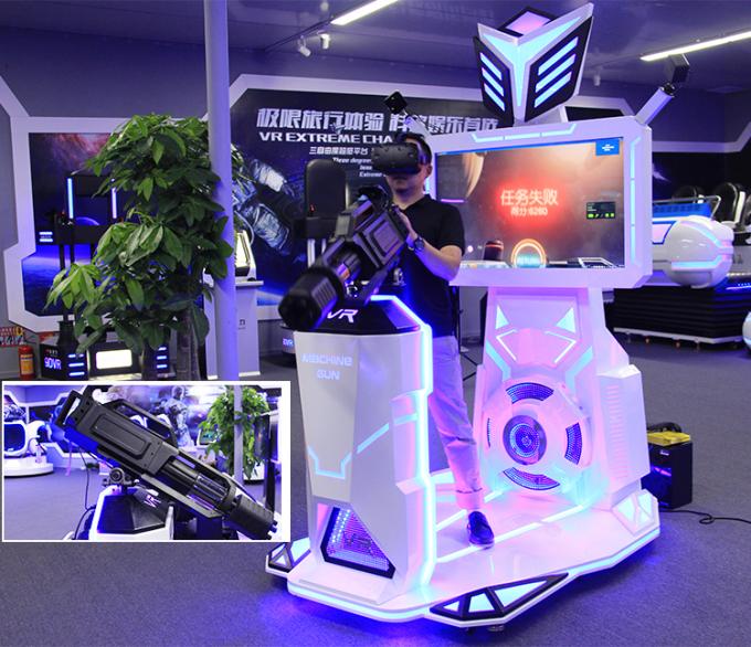 máquina de jogo da batalha do tiro do parque de diversões HTC Vive do espaço do caminhante de Gatling do suporte de 9d VR 0