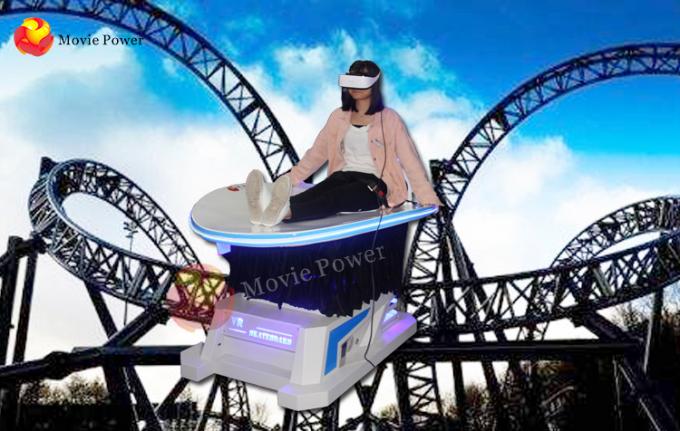 simulador dinâmico da corrediça da realidade 9D virtual para a montanha russa do parque de diversões 1