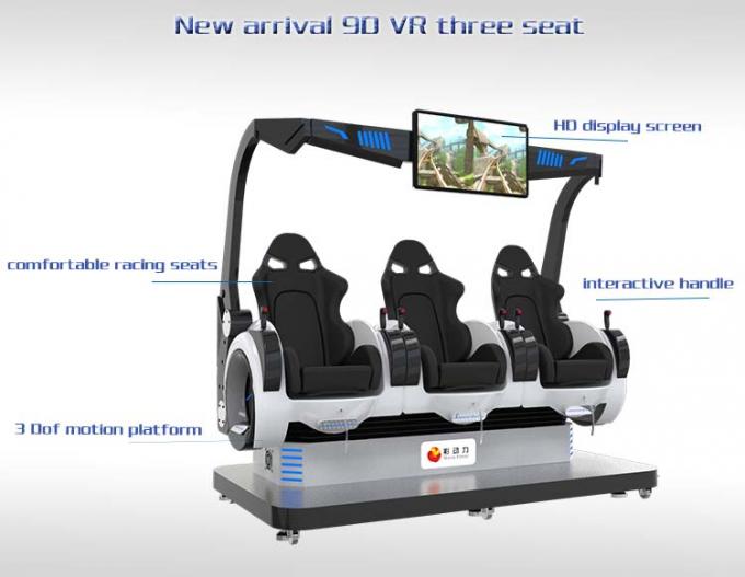 A experiência 3 de Immersive assenta o simulador de 9d Vr para o cinema da realidade virtual do shopping/Índia 1