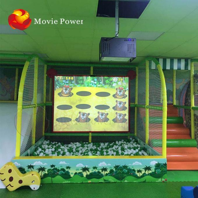 parque interno do campo de jogos dos jogos grandes interativos da projeção da parede do assoalho das crianças 3D 0