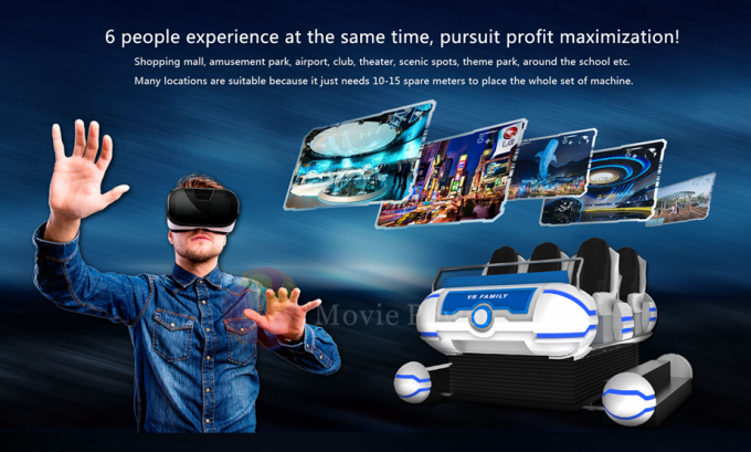 Plataforma virtual dinâmica do movimento do simulador da sala do cinema do sistema 9D VR de Home Theater 0