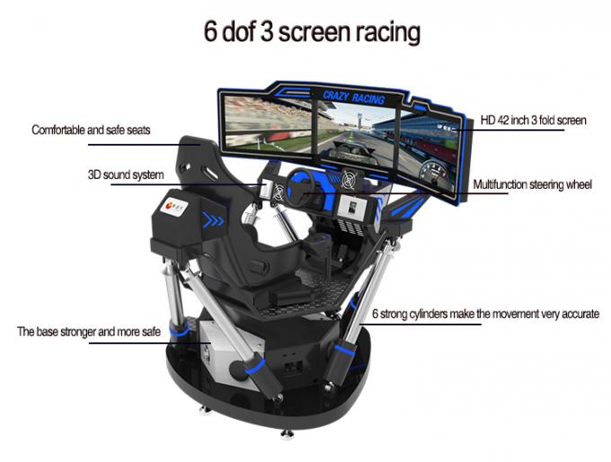 Telas dinâmicas Arcade Game Machines do simulador 3 de 360 graus 9D VR 0