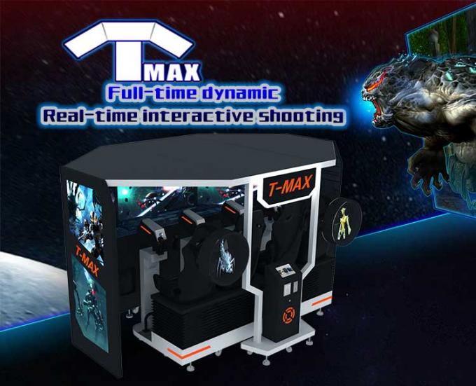 cor video do preto da máquina de jogo do simulador do tiro do laser da arma da arcada de 5D Tmax 0
