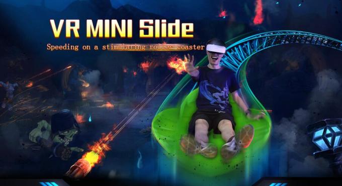 Montanha russa de excitação do simulador da cadeira VR do movimento da máquina de jogo da realidade virtual da experiência do jogo para o parque de diversões 0