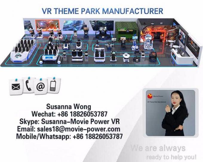 Montanha russa de excitação do simulador da cadeira VR do movimento da máquina de jogo da realidade virtual da experiência do jogo para o parque de diversões 18