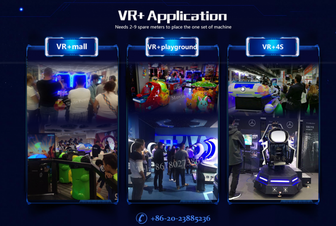 O ferro/fibra de vidro originais que levanta-se o parque temático de 9D VR personalizou a cor 1