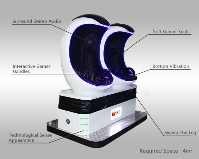 Fácil opere o simulador interativo da realidade virtual do cinema 9D de 9D VR para Game Center 1
