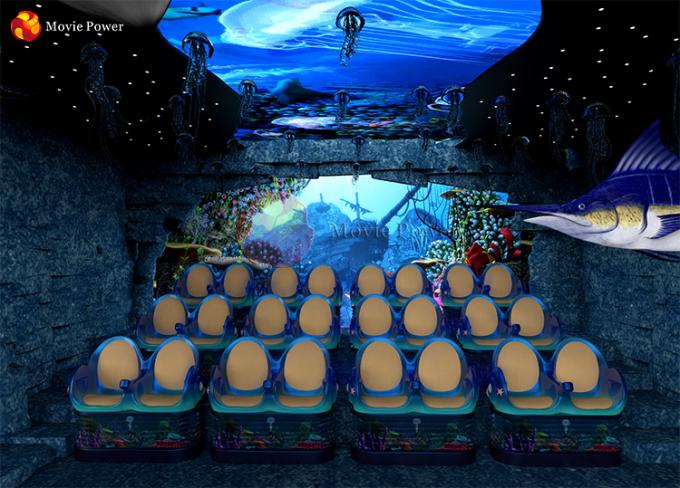 Mini equipamento de sistema do cinema do filme dos efeitos especiais 4D do tema do oceano para o parque temático 0