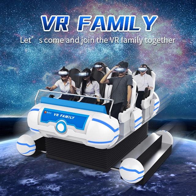 Grande simulador do cinema dos vidros 9d da plataforma VR do movimento da experiência 0